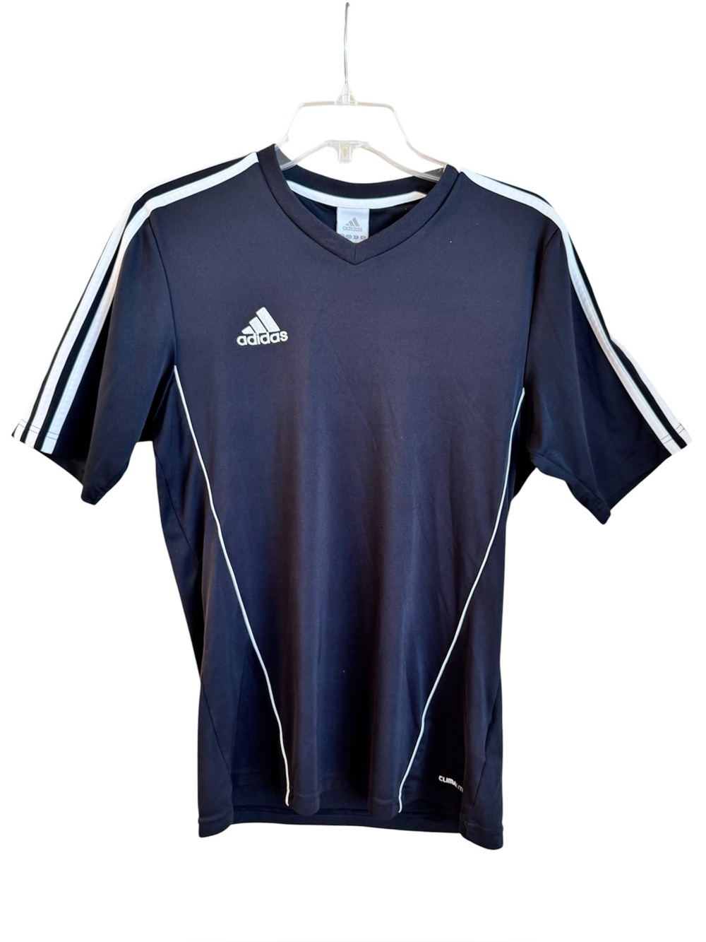 Adidas Climalite Navy Blue Athletic T-Shirt Jersey Men’s Medium Gym Soccer